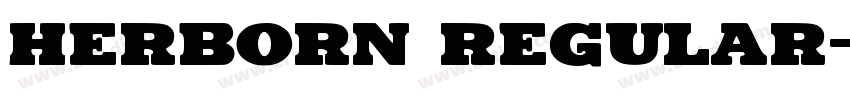 Herborn Regular字体转换